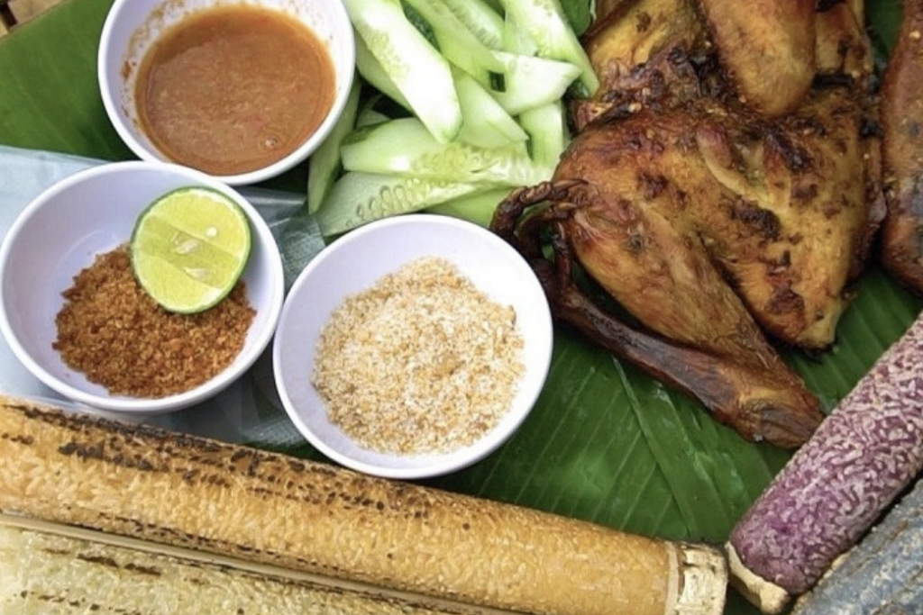 Cơm lam có thể ăn cùng với nhiều món khác nhau