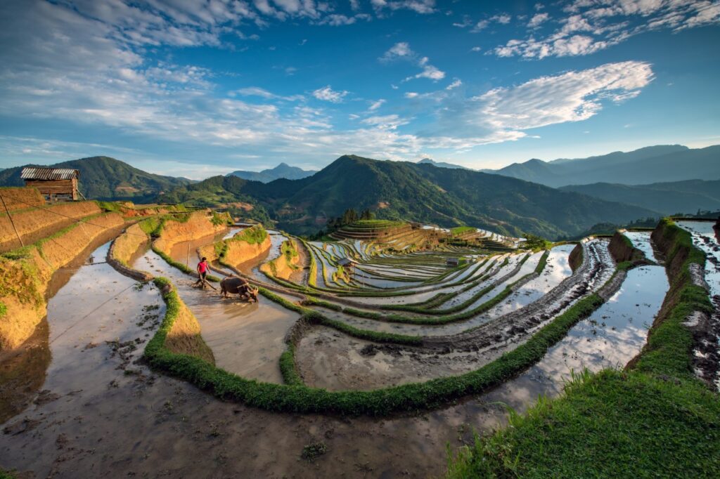 Hoàng Su Phì mùa nước đổ trở thành điểm nhấn du lịch tại Hà Giang
